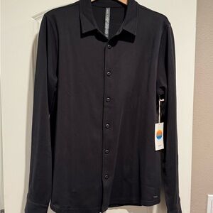Men's vuori solana XL Black Button-Up Jacket
